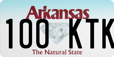 AR license plate 100KTK