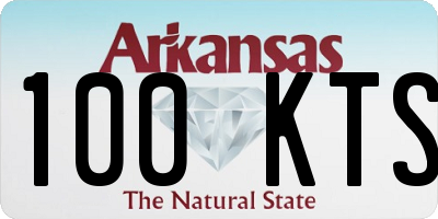 AR license plate 100KTS