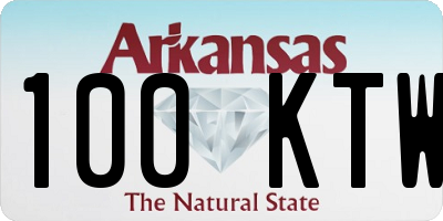 AR license plate 100KTW