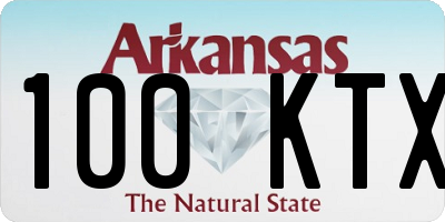 AR license plate 100KTX