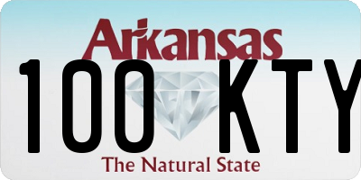 AR license plate 100KTY