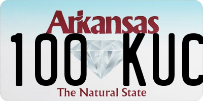 AR license plate 100KUC