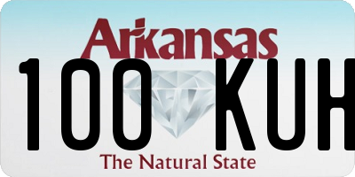 AR license plate 100KUH