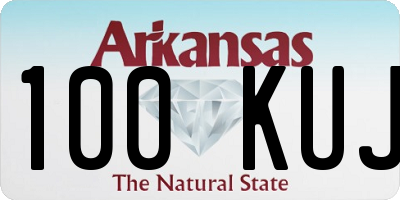 AR license plate 100KUJ