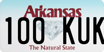 AR license plate 100KUK