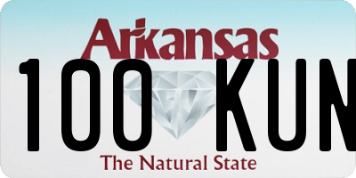 AR license plate 100KUN