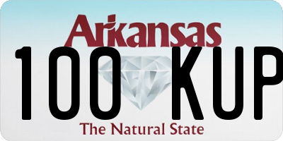 AR license plate 100KUP