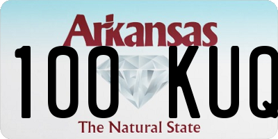 AR license plate 100KUQ