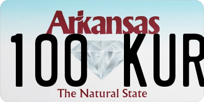 AR license plate 100KUR