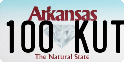 AR license plate 100KUT