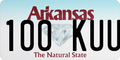 AR license plate 100KUU