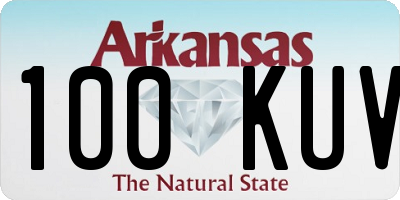 AR license plate 100KUV