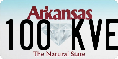 AR license plate 100KVE