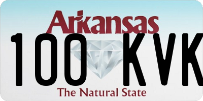 AR license plate 100KVK