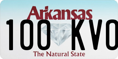 AR license plate 100KVO