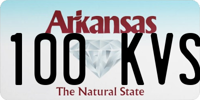AR license plate 100KVS