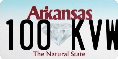 AR license plate 100KVW