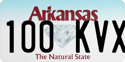 AR license plate 100KVX