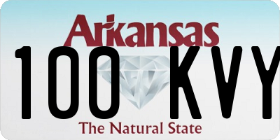 AR license plate 100KVY