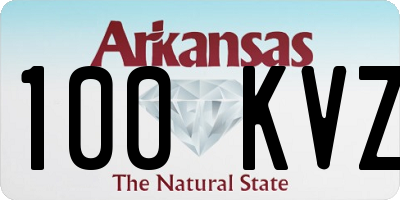 AR license plate 100KVZ