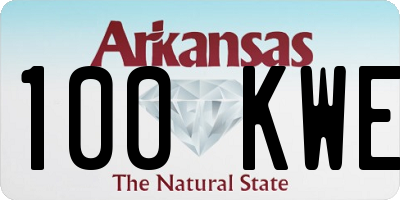 AR license plate 100KWE