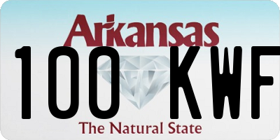 AR license plate 100KWF