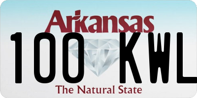 AR license plate 100KWL