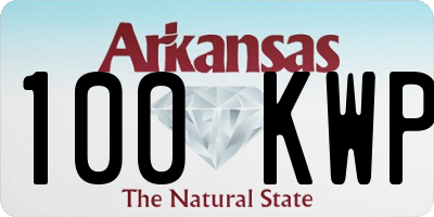 AR license plate 100KWP