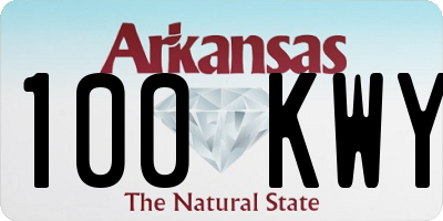 AR license plate 100KWY