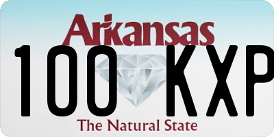 AR license plate 100KXP