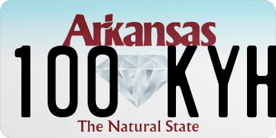 AR license plate 100KYH