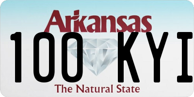 AR license plate 100KYI