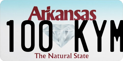 AR license plate 100KYM