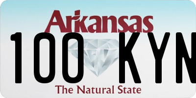 AR license plate 100KYN