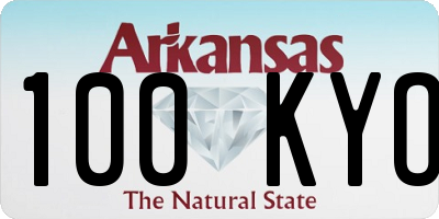 AR license plate 100KYO