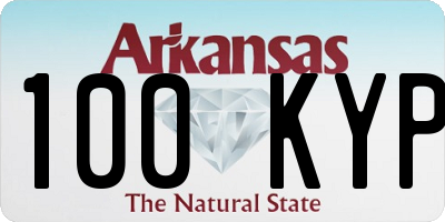 AR license plate 100KYP