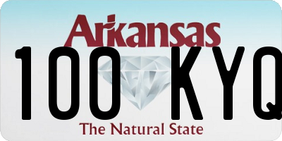 AR license plate 100KYQ
