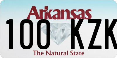 AR license plate 100KZK