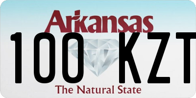 AR license plate 100KZT