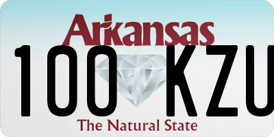 AR license plate 100KZU