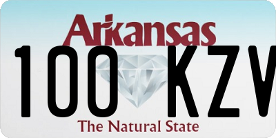 AR license plate 100KZV