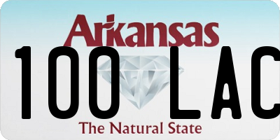 AR license plate 100LAC