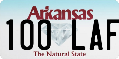 AR license plate 100LAF