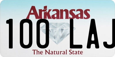 AR license plate 100LAJ