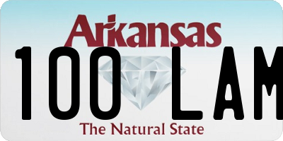 AR license plate 100LAM