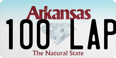 AR license plate 100LAP