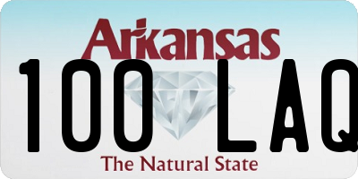AR license plate 100LAQ