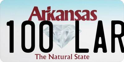 AR license plate 100LAR