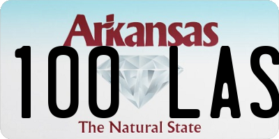 AR license plate 100LAS