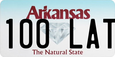 AR license plate 100LAT